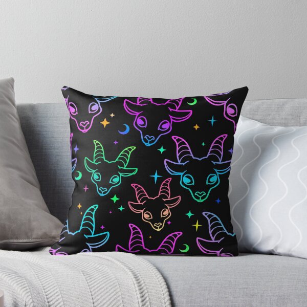 Item preview,  Little Baphomet/Pastel Goth /Kawaii Pastel /Creepy Cute/ /Black and Pink/ Skulls and Bats designed and sold by TheNakednun.