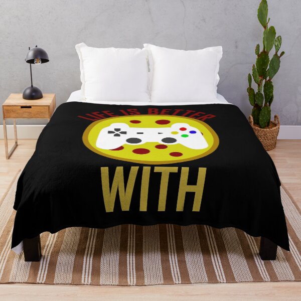 Item preview, Life Is Better With Pizza And Gaming designed and sold by AJ-DesignCo.