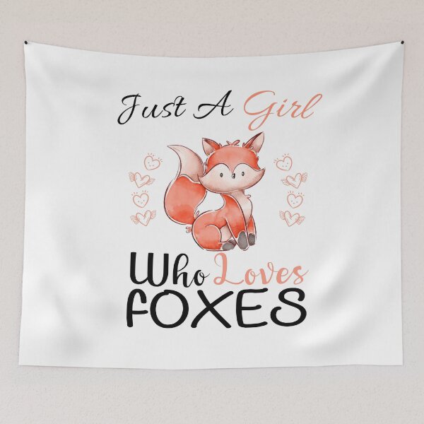 Item preview, Just A Girl Who Loves Foxes designed and sold by PRINTED ..