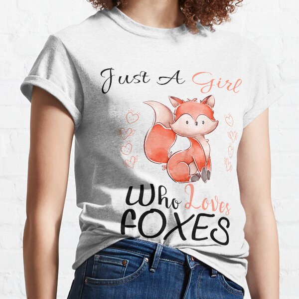 Item preview, Just A Girl Who Loves Foxes designed and sold by PRINTED ..