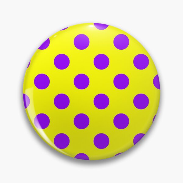 Item preview, Purple Polka Dots on Yellow Background designed and sold by Bumblefuzzies.