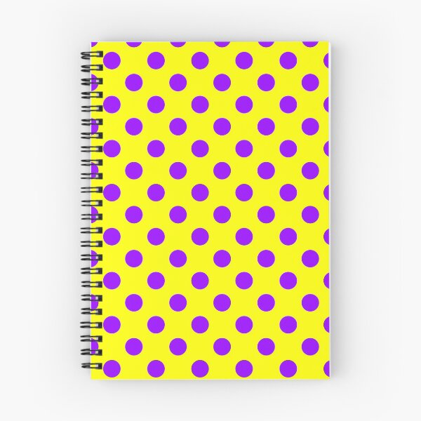Item preview, Purple Polka Dots on Yellow Background designed and sold by Bumblefuzzies.