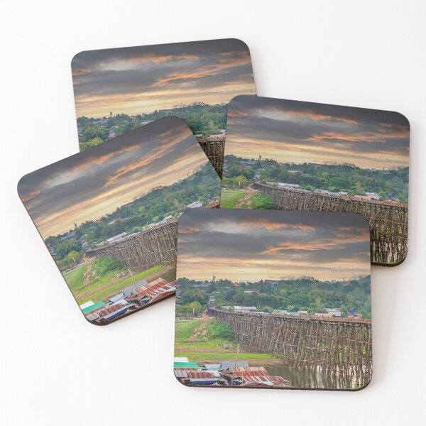 Item preview, Wooden Mon Bridge Thailand designed and sold by AJEvans.