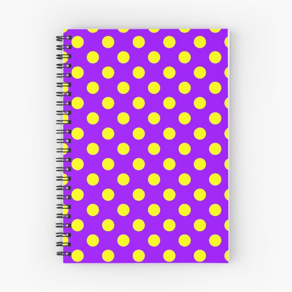 Item preview, Yellow Polka Dots on Purple Background designed and sold by Bumblefuzzies.