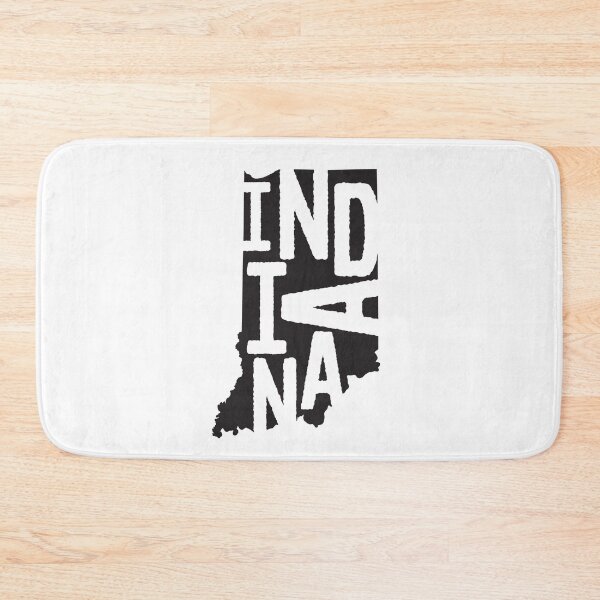 Item preview, Indiana State Design | Abstract Indiana Lettering Graphic | Indiana Gift | Indiana Map designed and sold by crookedriverusa.