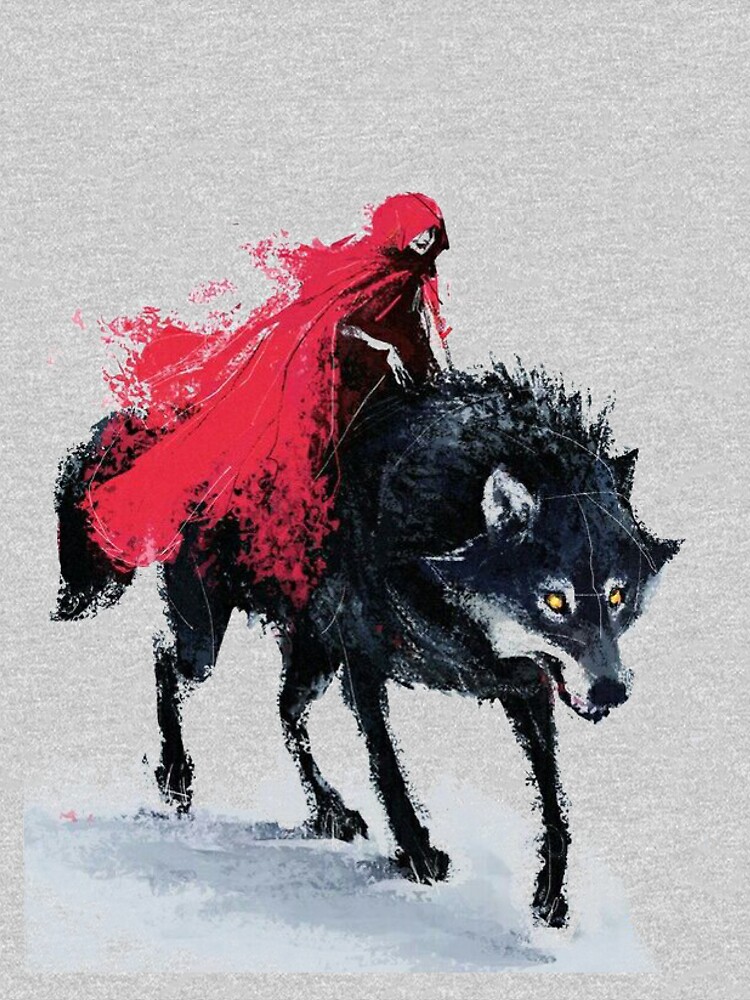 little red riding hood and the wolf drawing