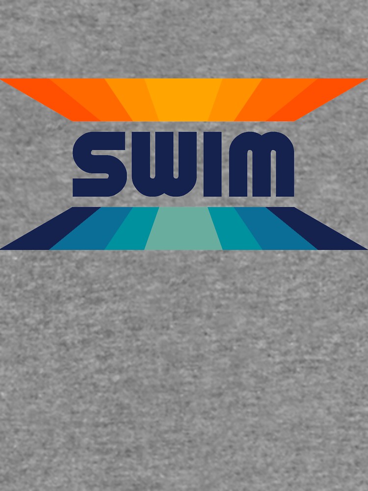 Retro Gradient Orange and Blue SWIM logo by WOWSA