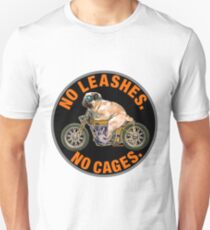 No Cages Pug Unisex T-Shirt