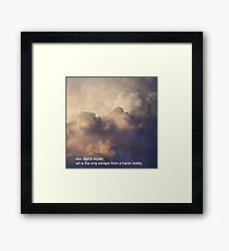 GLUE Framed Print