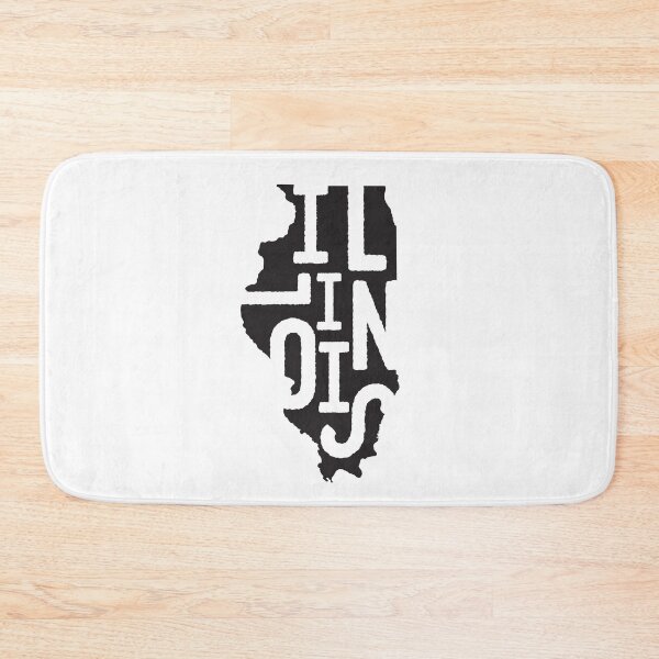 Item preview, Illinois State Design | Abstract Illinois Lettering Graphic | Illinois Gift | Illinois Map designed and sold by crookedriverusa.