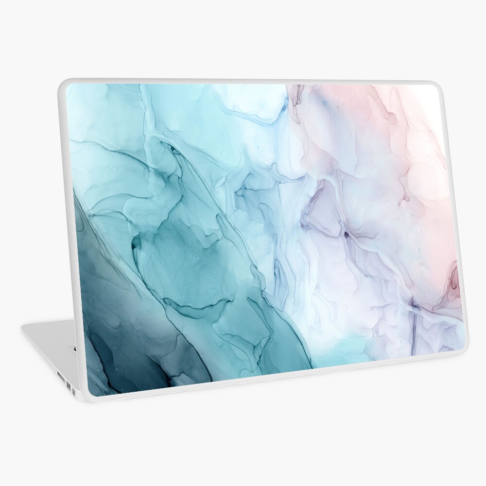 Beachy Pastel Flowing Ombre Abstract 1 Laptop Skin