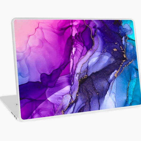 Abstract Vibrant Rainbow Ombre Laptop Skin