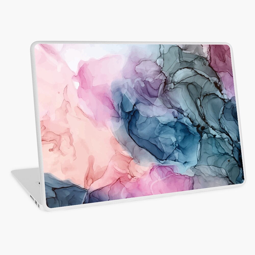 Heavenly Pastels 1: Original Abstract Ink Painting Laptop Skin