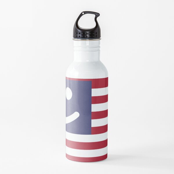 Happy United States of America Flag Water Bottle