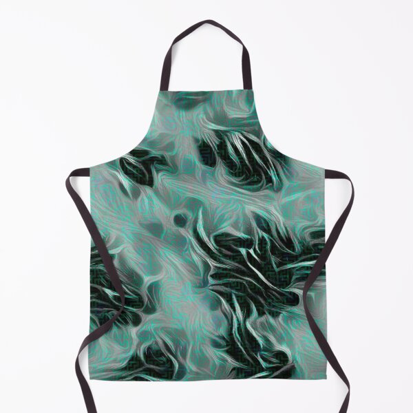 Item preview, Misty Mint - Abstract Design on Black and Green Maze designed and sold by ittybittyowl.