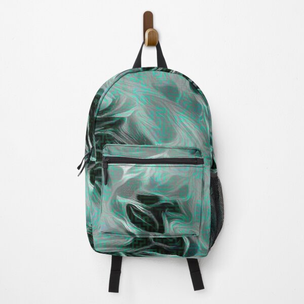 Item preview, Misty Mint - Abstract Design on Black and Green Maze designed and sold by ittybittyowl.