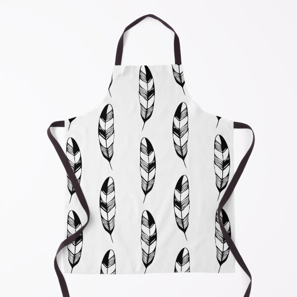 Item preview, Hand drawn seamless vector black and white pattern of bird feather or a vintage quill pen designed and sold by Familyshmot.
