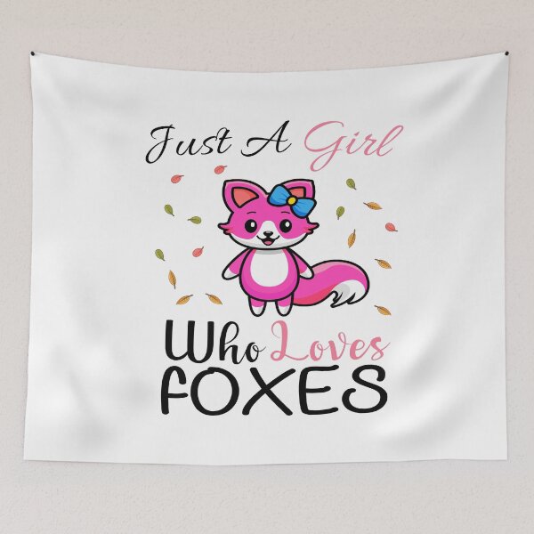 Item preview, Just A Girl Who Loves Foxes designed and sold by PRINTED ..