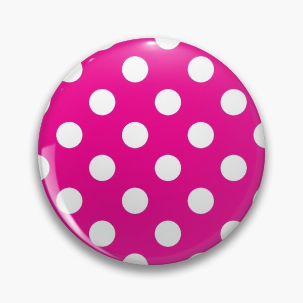 Item preview, White Polka Dots on Bright Pink Background designed and sold by Bumblefuzzies.