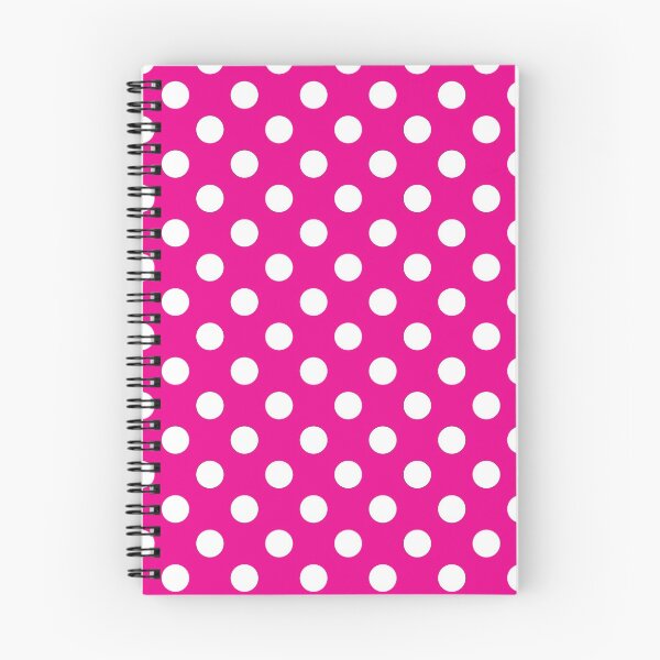 Item preview, White Polka Dots on Bright Pink Background designed and sold by Bumblefuzzies.