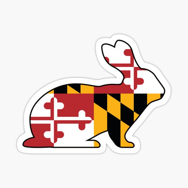 LPF USA Oval Baltimore Sticker (Maryland Flag City md Decal)