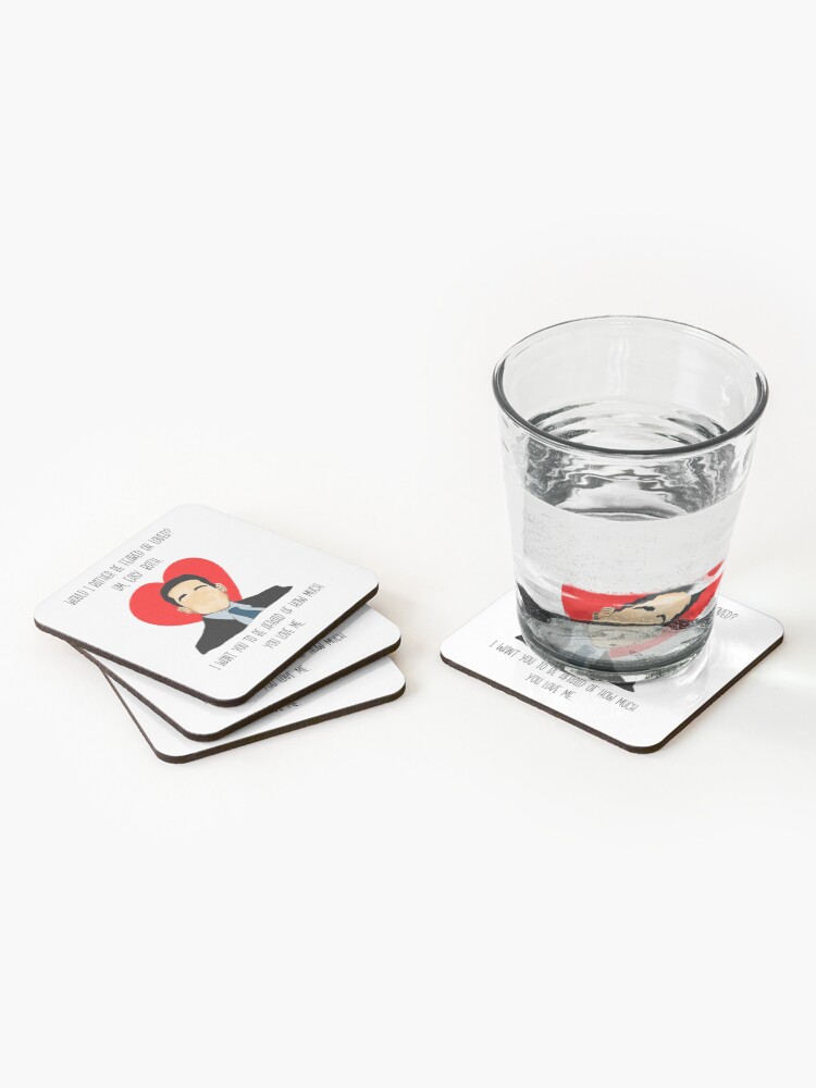 Alternate view of The Office Valentine Michael. Coasters (Set of 4)