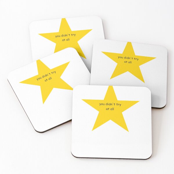 Item preview, You Didn't Try At All Gold Star  designed and sold by bebopboop.