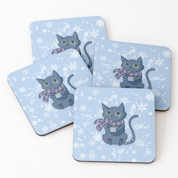 Item preview, Winter Black Cat designed and sold by Paw-Living.