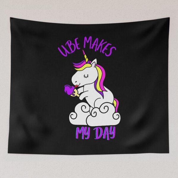 Item preview, Ube makes my day Purple Yam Foodie Filipino ice cream Unicorn lick  designed and sold by hempress.