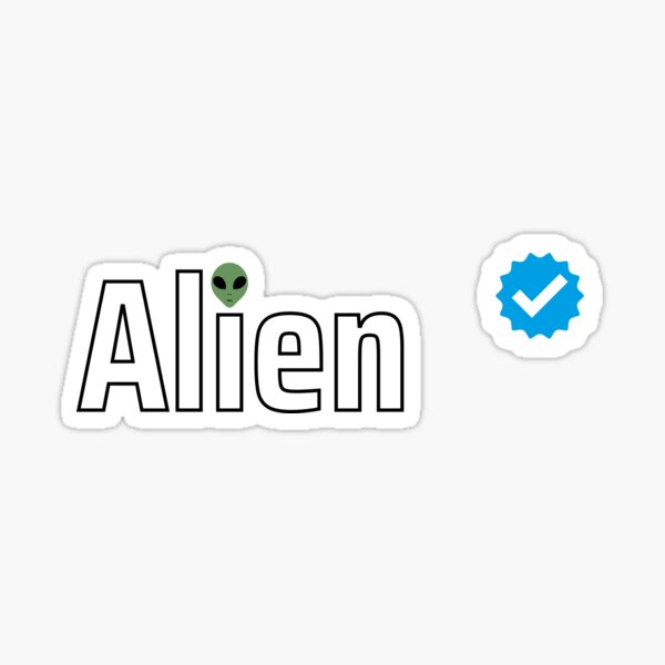 Verified Alien Sticker