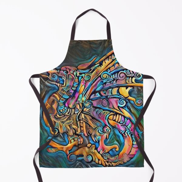 Item preview, Fantasy Dragon - Rainbow Multicolored Abstract Art designed and sold by ittybittyowl.