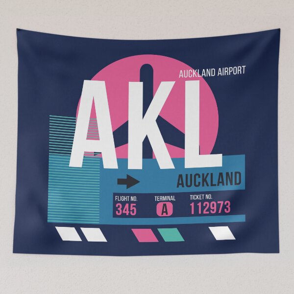Item preview, Auckland (AKL) Airport Code Baggage Tag designed and sold by SLAG-Creative.