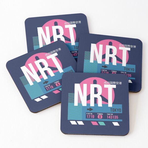 Item preview, Tokyo (NRT) Airport Code Baggage Tag designed and sold by SLAG-Creative.