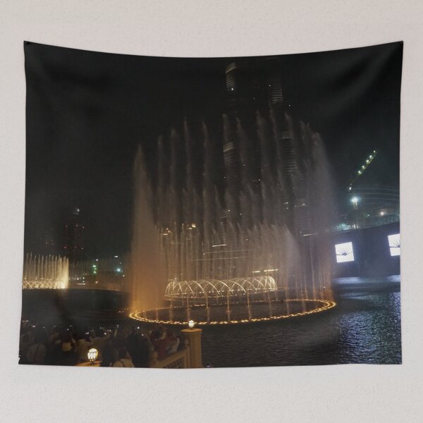 Item preview, Dubai Fountain Light Show at the Burj Khalifa Duvet designed and sold by socialengineer.