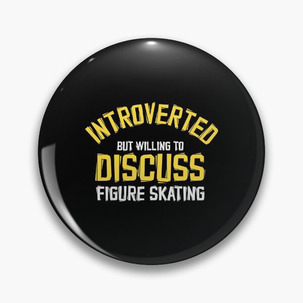 Item preview, Funny figure skating saying introvert designed and sold by ElBeDesigns.