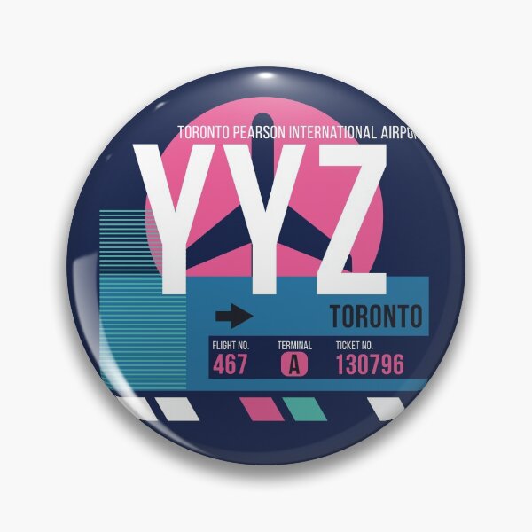 Item preview, Toronto (YYZ) Airport Code Baggage Tag designed and sold by SLAG-Creative.