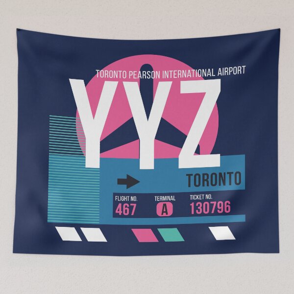 Item preview, Toronto (YYZ) Airport Code Baggage Tag designed and sold by SLAG-Creative.