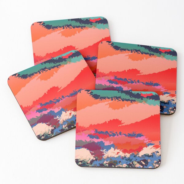 Item preview, Abstract Mountains and waves designed and sold by theinkypensieve.