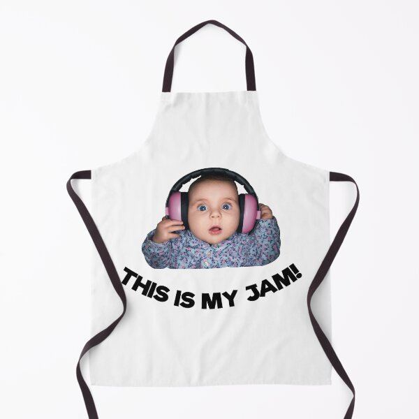Item preview, This is my Jam! Baby with headphones (black text) designed and sold by strengthdesign.