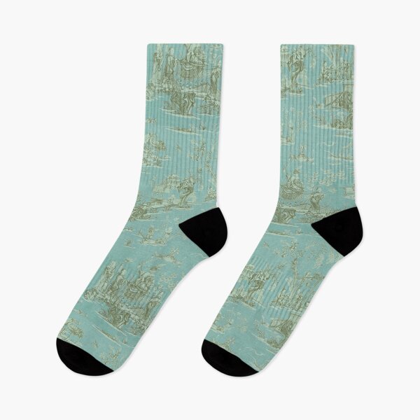 Item preview, Aqua Chinoiserie designed and sold by Kristina  Sale.