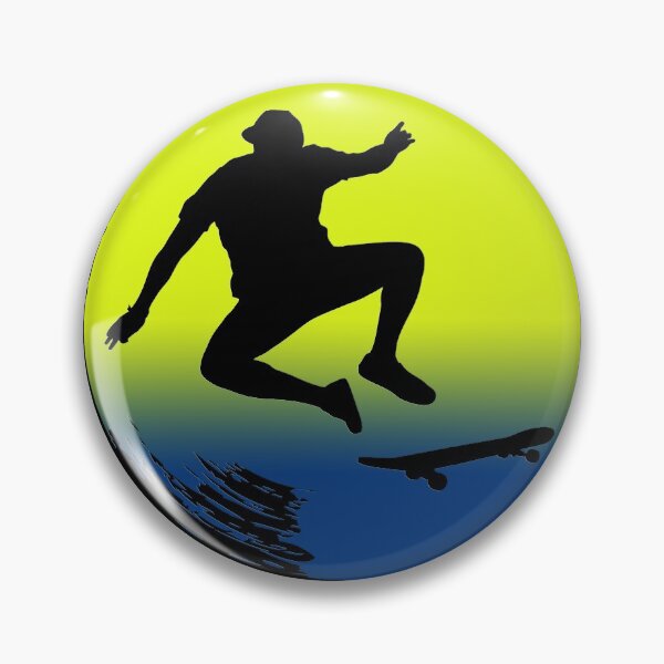 Item preview, Vintage Skateboarder Colorful Silhouette Birthday Gift designed and sold by GBDesigner.
