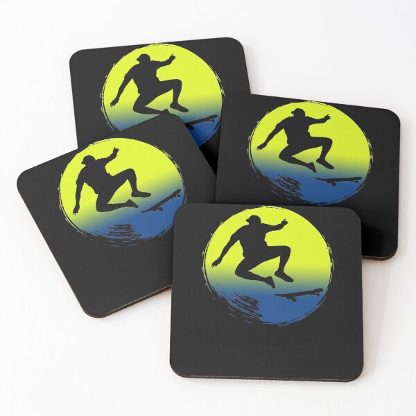 Item preview, Vintage Skateboarder Colorful Silhouette Birthday Gift designed and sold by GBDesigner.