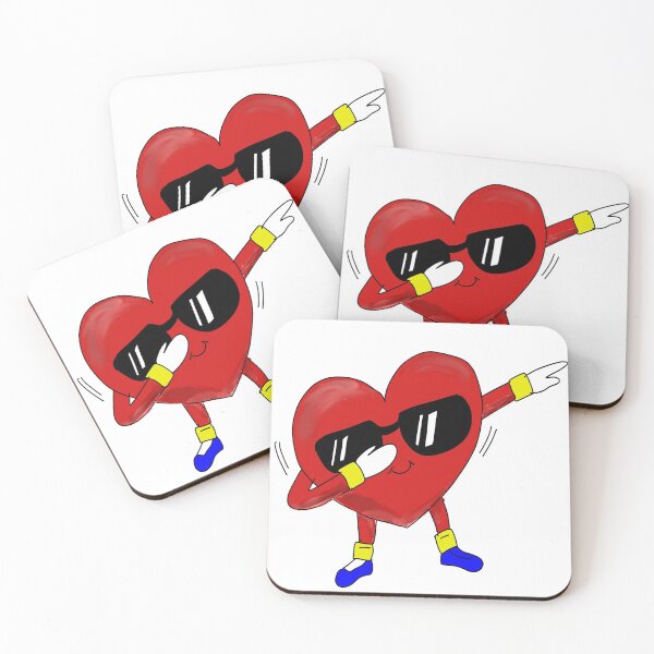 Item preview, Dabbing heart with sunglasses. Love you . My heart is dabbing for you  designed and sold by creativepod.