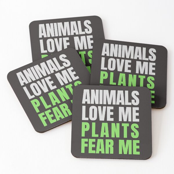 Item preview, Animals love me Plants fear me Vegan designed and sold by PlantDemia.