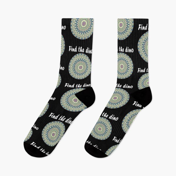 Item preview, Find The Dino Psychedelic Optical Illusion Mandala Funny designed and sold by trendo.