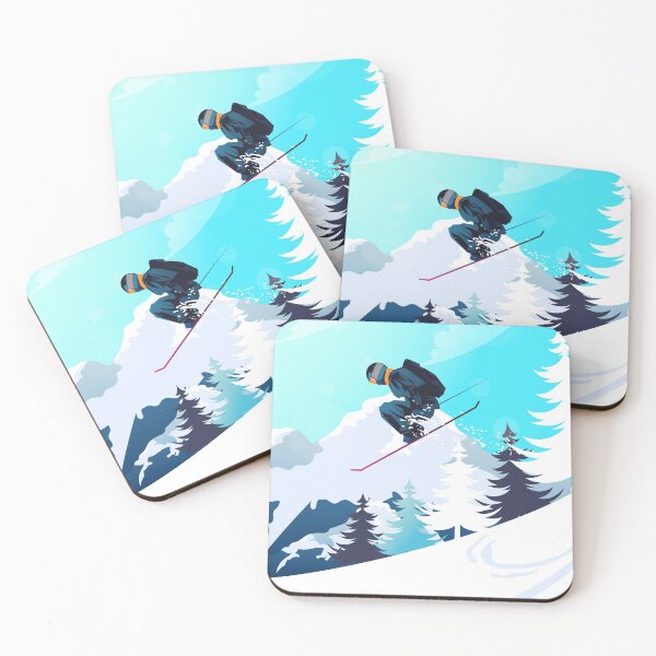 Item preview, Skiing The Empty Mountains designed and sold by trendmisfits.