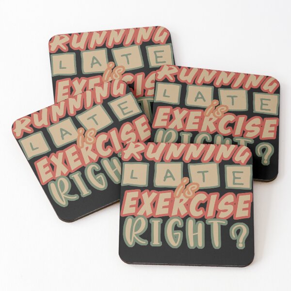 Item preview, Running late is exercise right? designed and sold by rokojin.