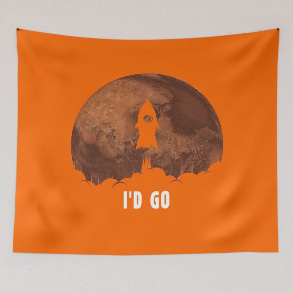 Item preview, I Would Go - Funny Sarcastic I'd Go Occupy Mars Themed Saying for All Tired of This Worse Year - Gift for Astronomers, Teachers, Scientists, Fans of Space Exploration, Rockets, Alien Life Search designed and sold by WG-Factory.