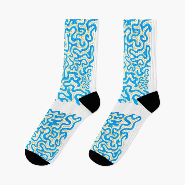 Item preview, Weird Blue Gold Squiggle Marker designed and sold by ciarakraken.