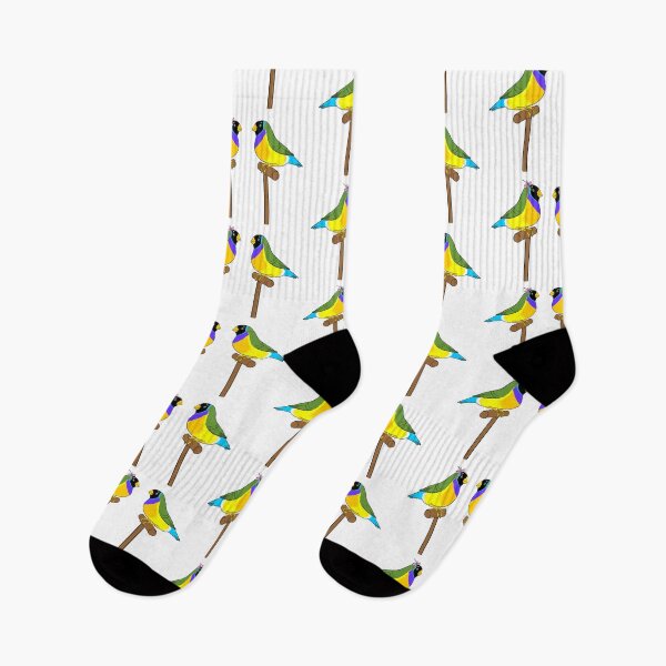 Item preview, Crazy Bird Person with Gouldian finches designed and sold by Laughing Parrot Studio.